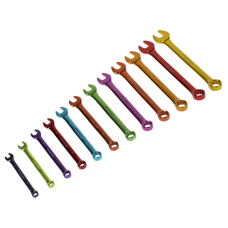Sealey AK63267 Premier Multi-Coloured Combination Spanner Set 12pc