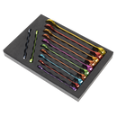 Sealey AK63267 Premier Multi-Coloured Combination Spanner Set 12pc