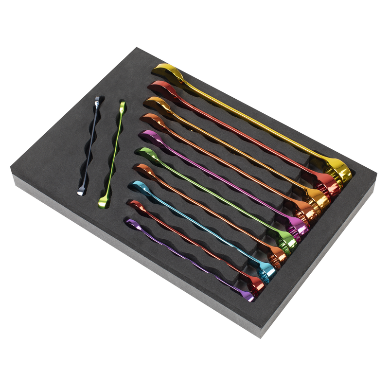 Sealey AK63267 Premier Multi-Coloured Combination Spanner Set 12pc