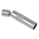 Sealey AK6571 Spark Plug Socket with Universal Joint 3/8"Sq Drive 12-Point 16mm