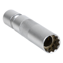 Sealey AK6571 Spark Plug Socket with Universal Joint 3/8"Sq Drive 12-Point 16mm