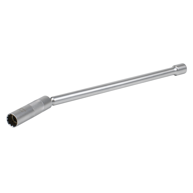 Sealey AK6575 Spark Plug Socket with Universal Joint & Extension 3/8"Sq Drive 12-Point 14mm