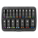 Sealey AK68219 Deep Impact Socket Set 3/8‚ÄùSq Drive 17pc