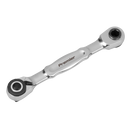 Sealey AK6972 Micro Ratchet Bit Driver & Wrench 1/4"Sq & 1/4"Hex Drive