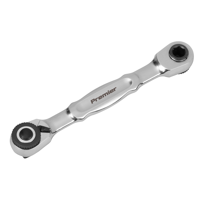 Sealey AK6972 Micro Ratchet Bit Driver & Wrench 1/4"Sq & 1/4"Hex Drive