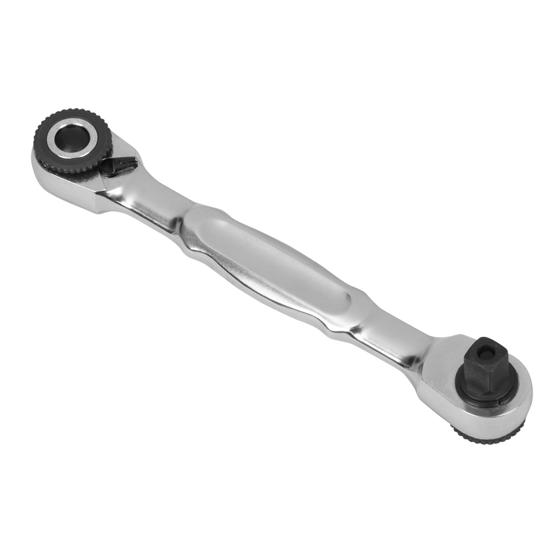Sealey AK6972 Micro Ratchet Bit Driver & Wrench 1/4"Sq & 1/4"Hex Drive