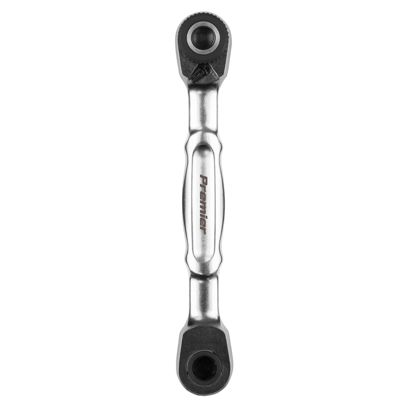 Sealey AK6972 Micro Ratchet Bit Driver & Wrench 1/4"Sq & 1/4"Hex Drive