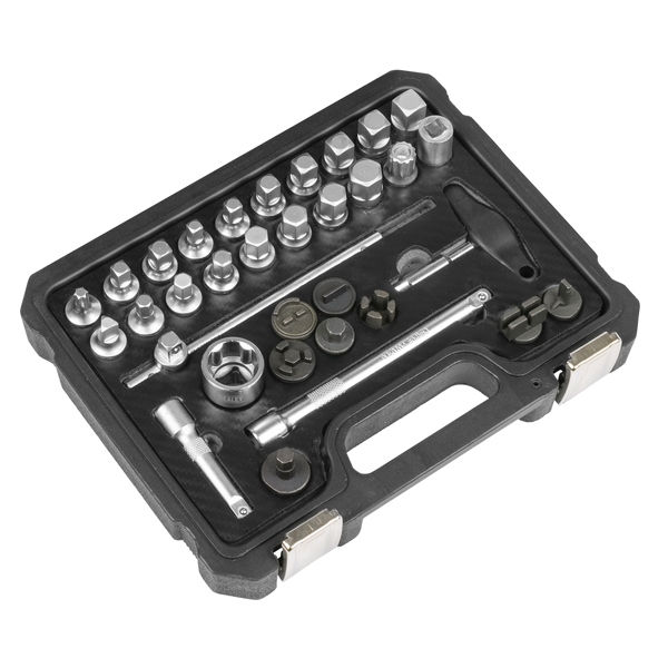 Sealey AK758 Master Oil Drain Plug Removal Kit 33pc