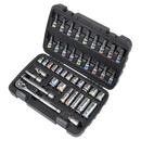Sealey AK7915 Socket & Socket Bit Set 3/8"Sq Drive 42pc