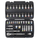 Sealey AK7915 Socket & Socket Bit Set 3/8"Sq Drive 42pc