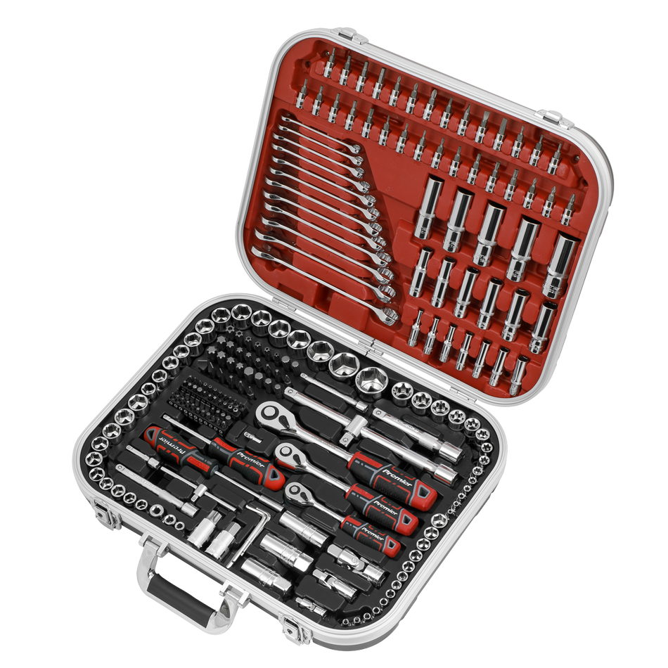 Sealey AK7982 Socket Set 216pc 1/4", 3/8" & 1/2"Sq Drive WallDrive