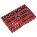 Sealey AK8132 Slim Design Bolt & Nut Extractor Set 32pc