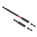 Sealey AK8276 Power Tool Bit Holder Set 4pc Impact Grade