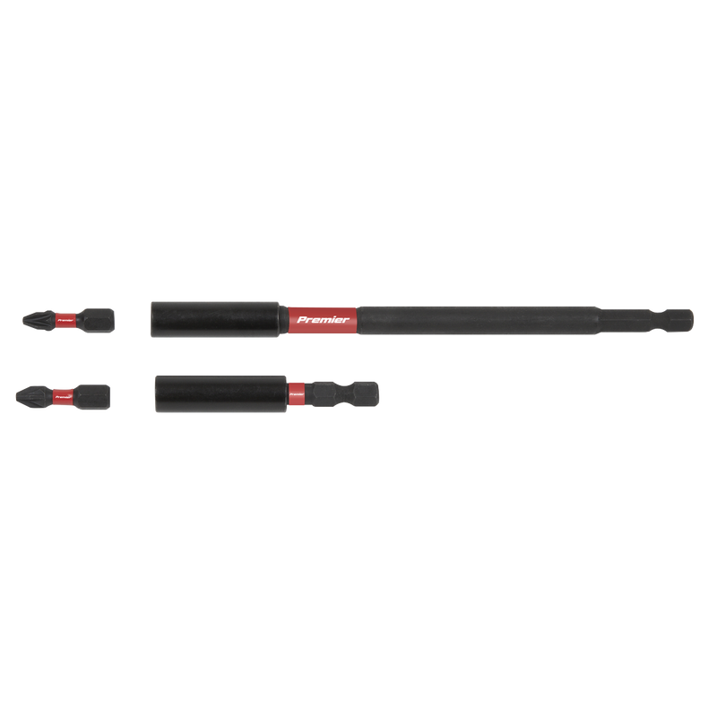 Sealey AK8276 Power Tool Bit Holder Set 4pc Impact Grade