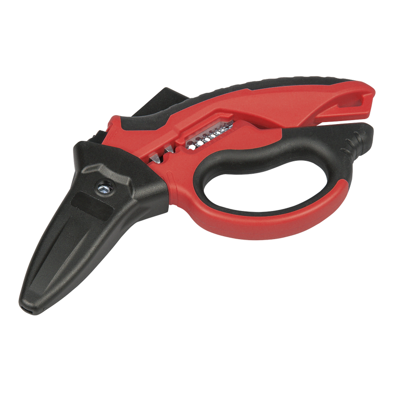 Sealey AK8527 Heavy-Duty Electrician's Angled Shears 200mm 3-In-1