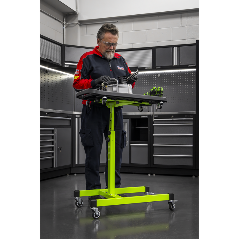 Sealey AP201 Adjustable-Height Mobile Workstation with Removable Top Tray