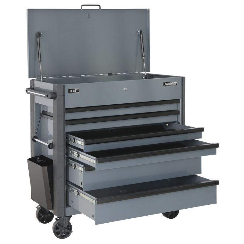 Sealey AP366G Tool Trolley 6 Drawer with Ball Bearing Slides - Grey