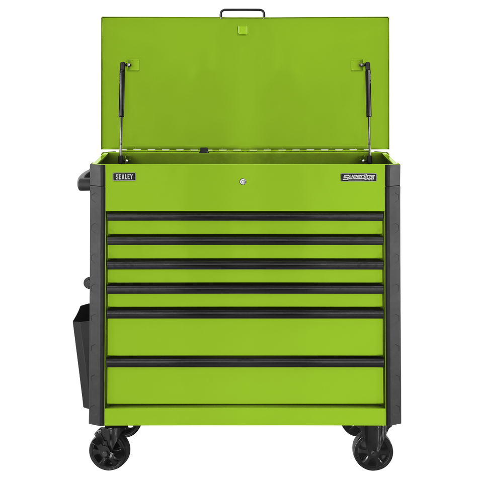 Sealey AP366HV Tool Trolley 6 Drawer with Ball Bearing Slides - Green