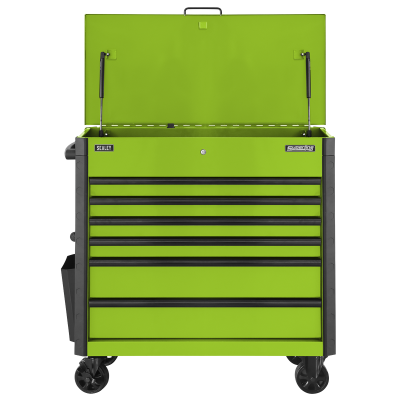 Sealey AP366HV Tool Trolley 6 Drawer with Ball Bearing Slides - Green
