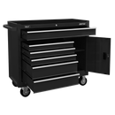 Sealey AP4106B Rollcab 6 Drawer with Ball Bearing Slides - Black