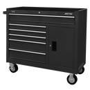 Sealey AP4106B Rollcab 6 Drawer with Ball Bearing Slides - Black