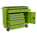 Sealey AP4106HV Rollcab 6 Drawer with Ball Bearing Slides - Green