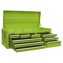 Sealey AP4109HV Topchest 9 Drawer with Ball Bearing Slides - Green