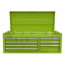 Sealey AP4109HV Topchest 9 Drawer with Ball Bearing Slides - Green