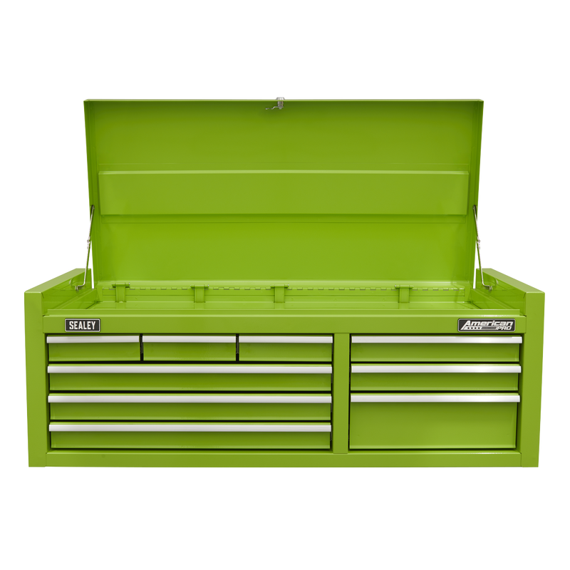 Sealey AP4109HV Topchest 9 Drawer with Ball Bearing Slides - Green