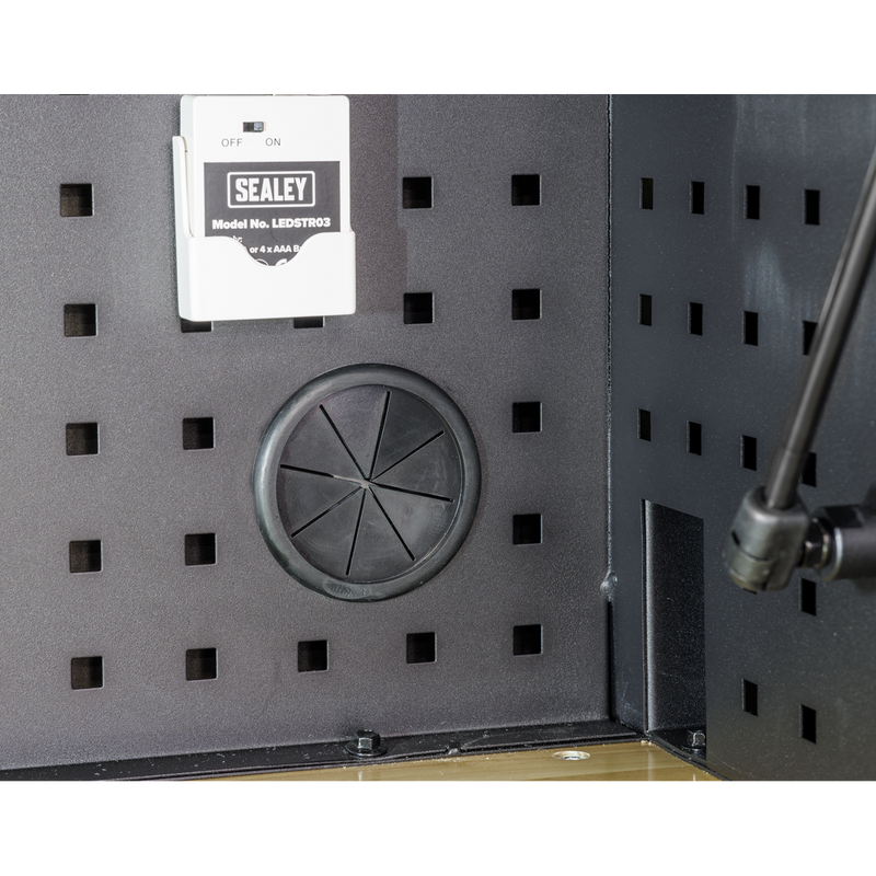 Sealey AP6203BE Superline PRO¬Æ Black Edition Top Hutch & 2 Drawer Riser 1549mm