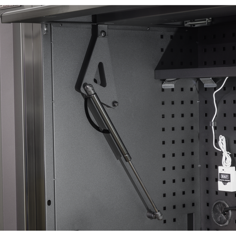 Sealey AP6203BE Superline PRO¬Æ Black Edition Top Hutch & 2 Drawer Riser 1549mm