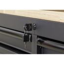 Sealey AP6203BE Superline PRO¬Æ Black Edition Top Hutch & 2 Drawer Riser 1549mm