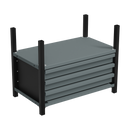 Sealey APMRM2 Modular Storage Mid Unit 3 Drawer & 1 Shelf 580mm