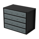 Sealey APMRM5 Modular Storage Mid Unit 16 Small Drawers 580mm