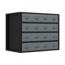 Sealey APMRM5 Modular Storage Mid Unit 16 Small Drawers 580mm