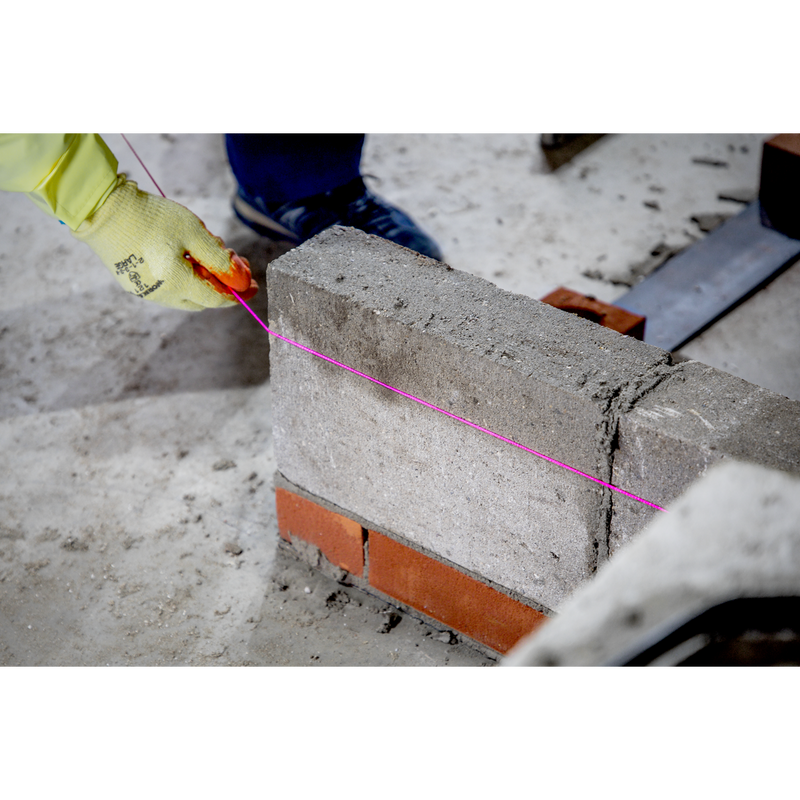Sealey BLP1 Braided Pink Nylon Brick Line - 76m