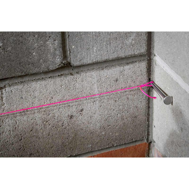 Sealey BLP1 Braided Pink Nylon Brick Line - 76m