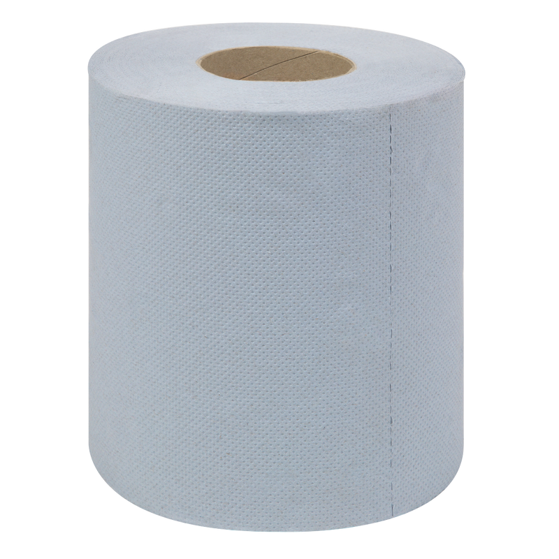 Sealey BLU60 Blue Embossed 2-Ply Paper Roll 60m - Pack of 6