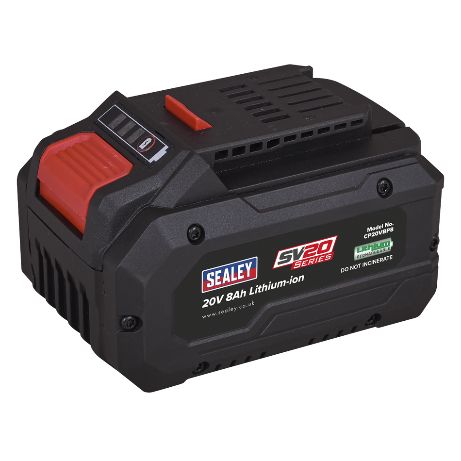 Sealey CP20VBP8 SV20 Series Power Tool Battery 20V 8Ah