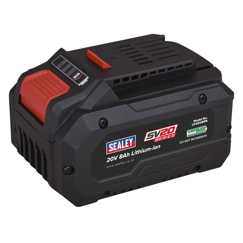 Sealey CP20VBP8 SV20 Series Power Tool Battery 20V 8Ah