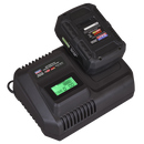 Sealey CP20VIMC Intelligent Battery Charger 20V SV20 Series Lithium-ion