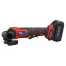 Sealey CP401LI 115mm Cordless Angle Grinder 18V 3Ah - Red