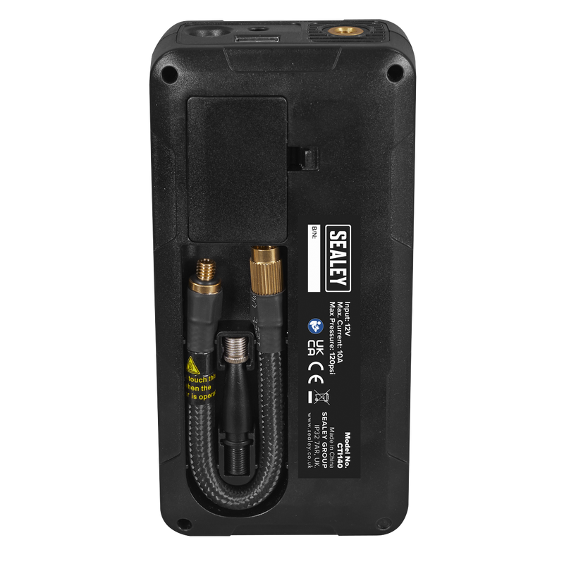 Sealey CTI140 Rechargeable Tyre Inflator & Power Bank with Worklight 12V