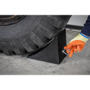 Sealey CWC01 Heavy-Duty Rubber Wheel Chock - Single