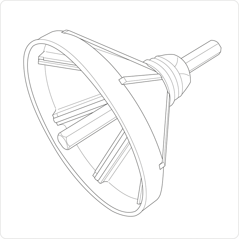 Sealey DB06 Internal & External 2-in-1 Deburring/Chamfer Tool Diameter 27-86mm