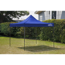 Dellonda DG127 Premium 2x2m Pop-Up Gazebo, Heavy Duty, PVC Coated, Water Resistant Fabric, Supplied with Carry Bag, Rope, Stakes & Weight Bags - Blue Canopy