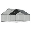Dellonda DG279 Walk-In Galvanized Steel Chicken Run with Roof Cover & PVC Coated Chicken Wire