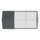 Dellonda DG280 Walk-In Galvanized Steel Chicken Run with Roof Cover & PVC Coated Chicken Wire