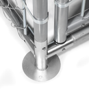 Dellonda DG281 Galvanised Steel Dog Kennel with Roof Cover & Chain Link Fencing