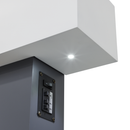 Baridi DH112 Wall Mounting Electric Fireplace with LED Flame Effect 52" - Grey